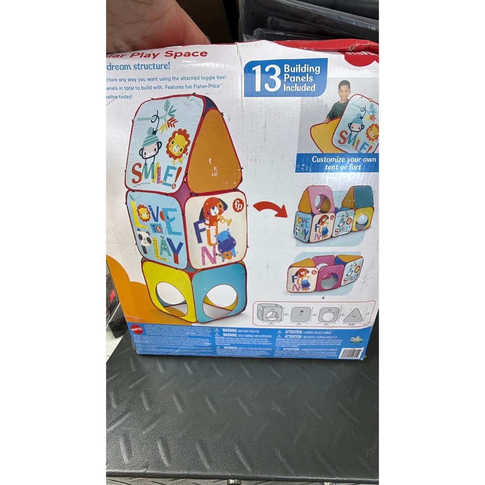 Fisher Price Modular Play Space Twist Pop & Play 13 Building Panels Tent Fort - Picture 5 of 5